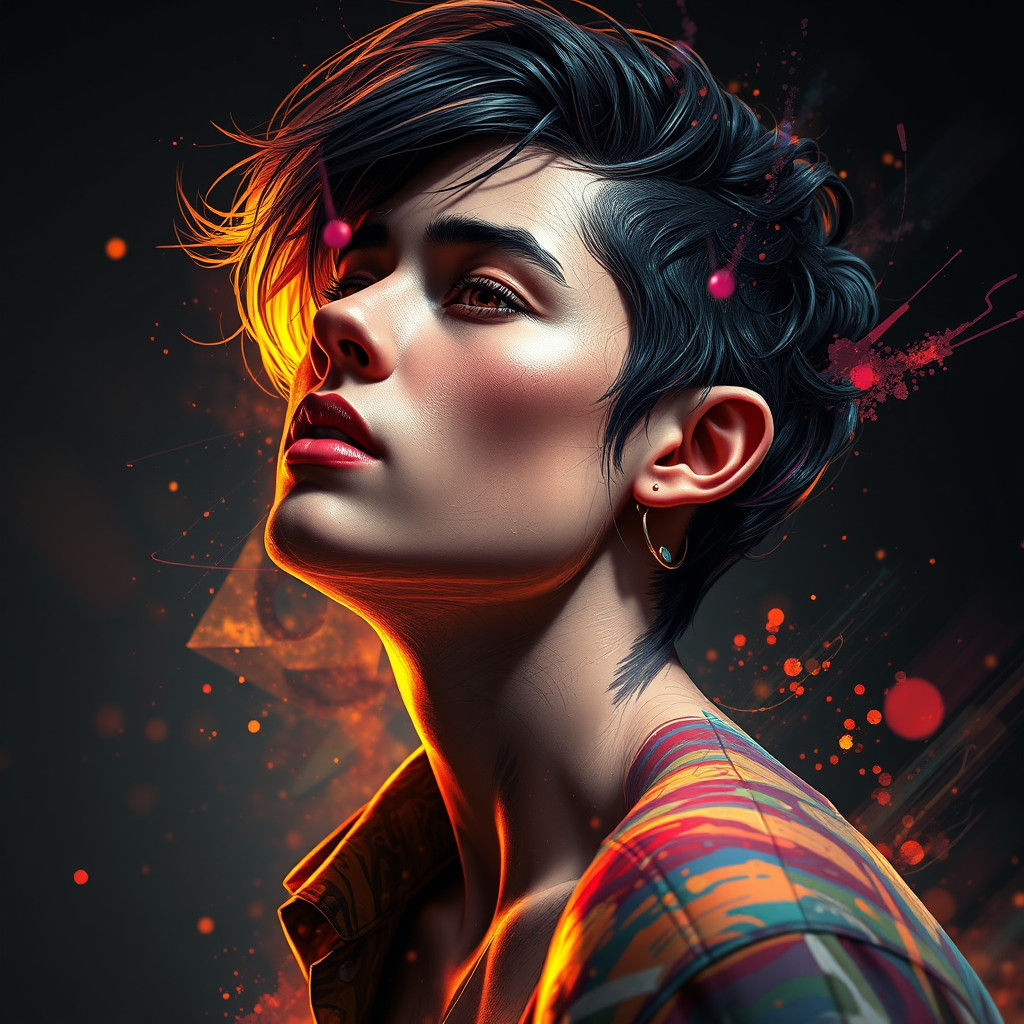 Hyperdetailed Portrait with Dynamic Lighting