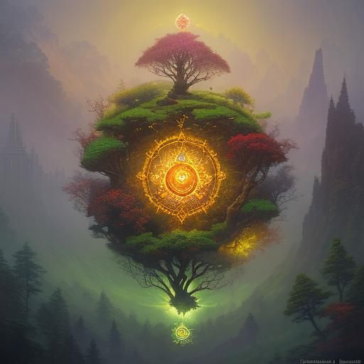 Root Chakra AI Image: Stability and Grounding