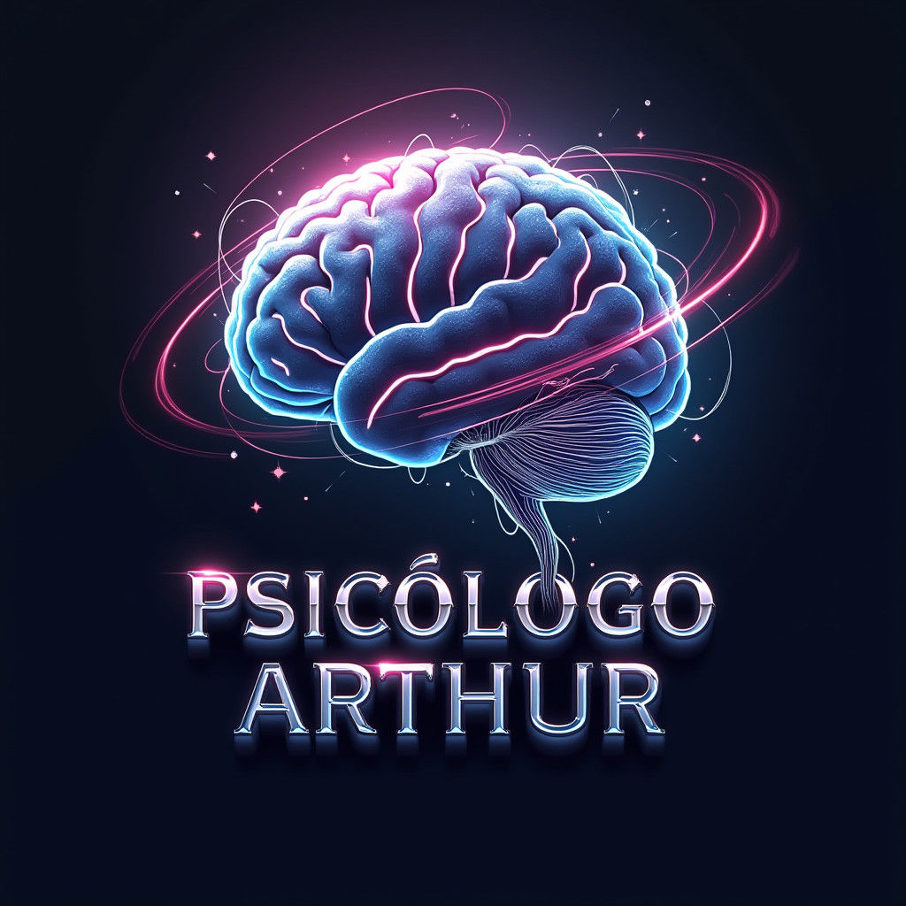 Futuristic Brain and Talk Bubble Logo in Sci-Fi Style