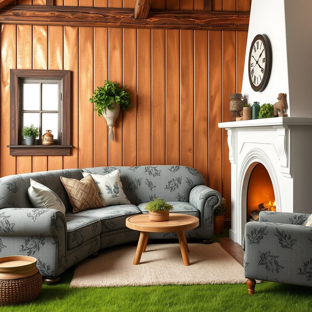 Cozy Cottage in Warm Cottagecore Style