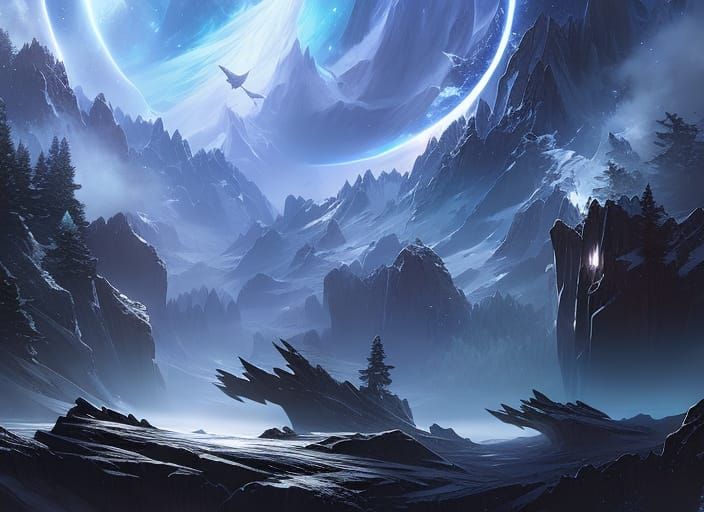 Aurora Australis Over Maple Forest at Night