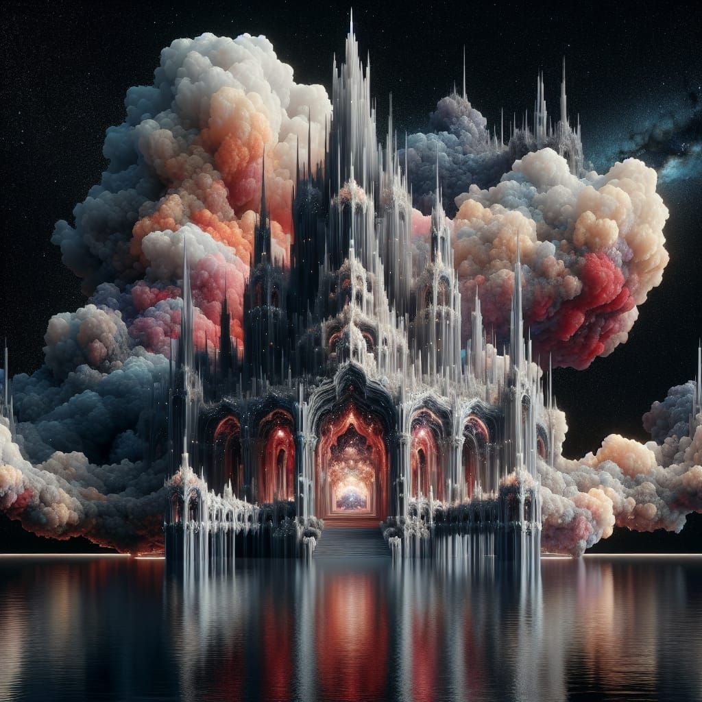 Crystal Palace Mirrored in Celestial Sky