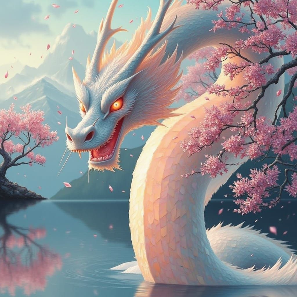 Stone Scaled Dragon Ascending Mountain Peak