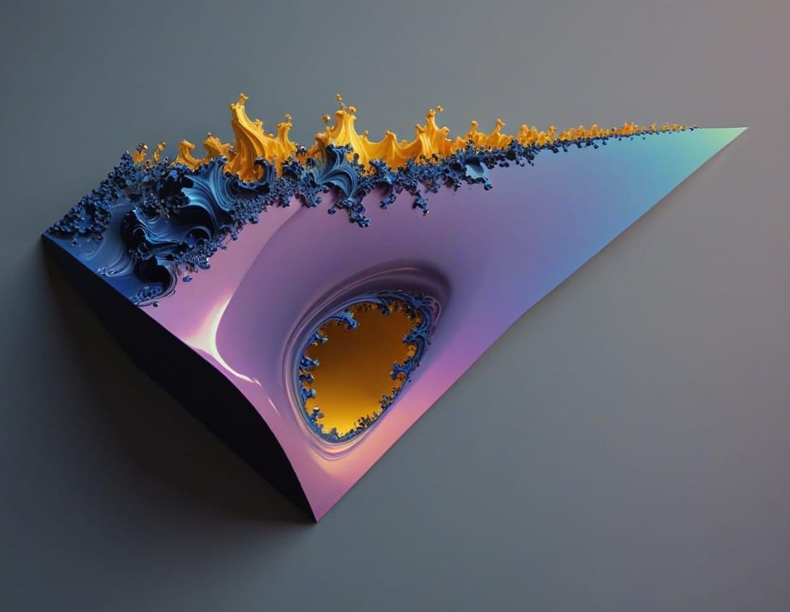 Luminous Iridescent Fractals in 3D