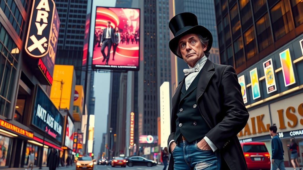 Victorian Gentleman in Modern Metropolis