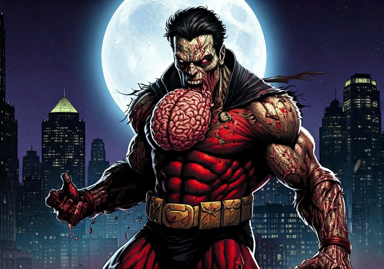 Undead Marvel Hero Devours Brains in Dark City