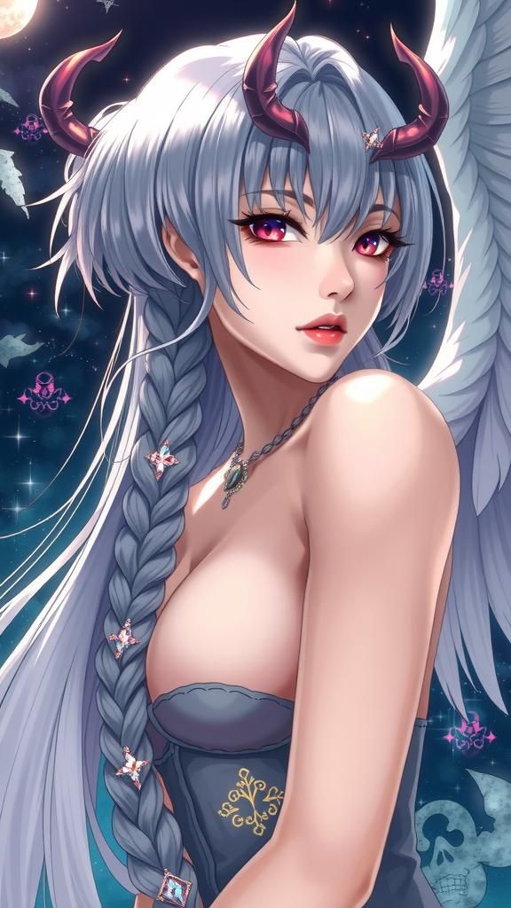 Anime Fusion: Angel and Demon Woman