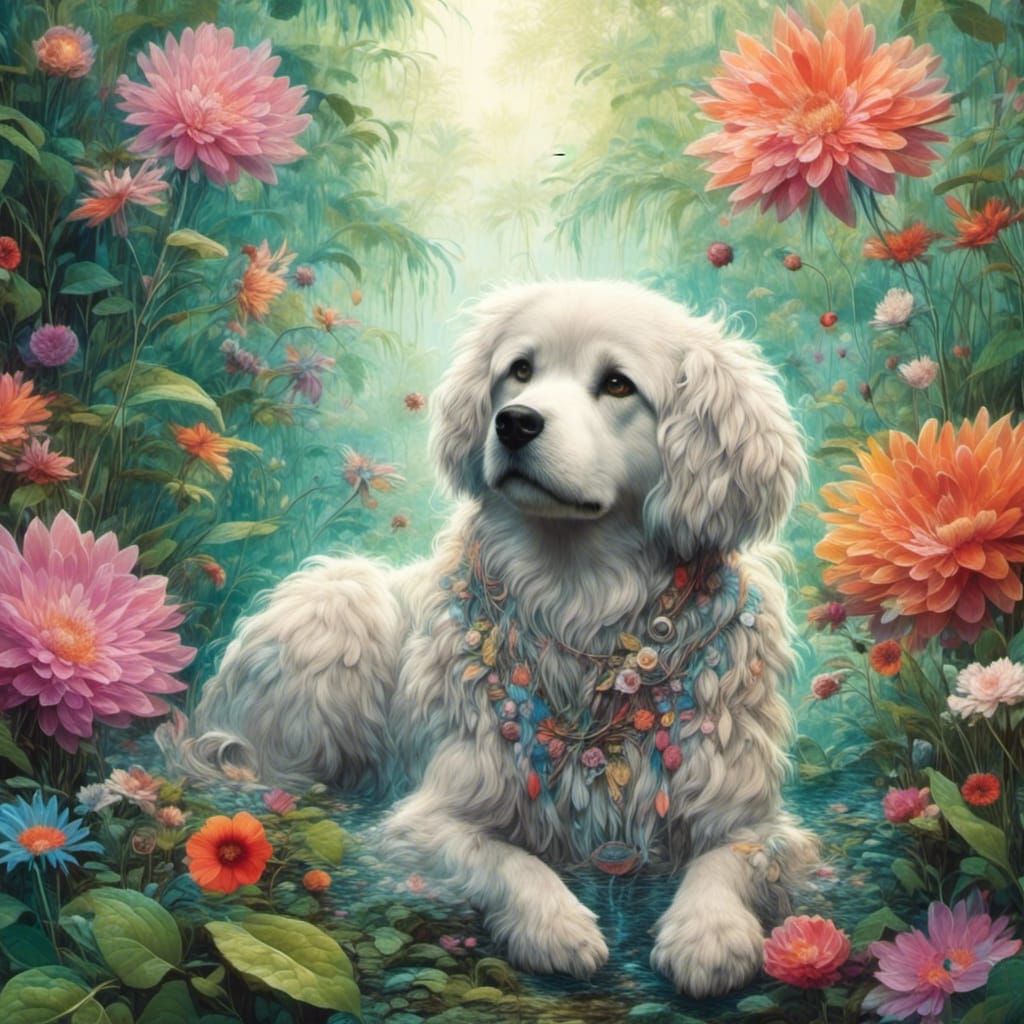 Dog's Affection for Nature