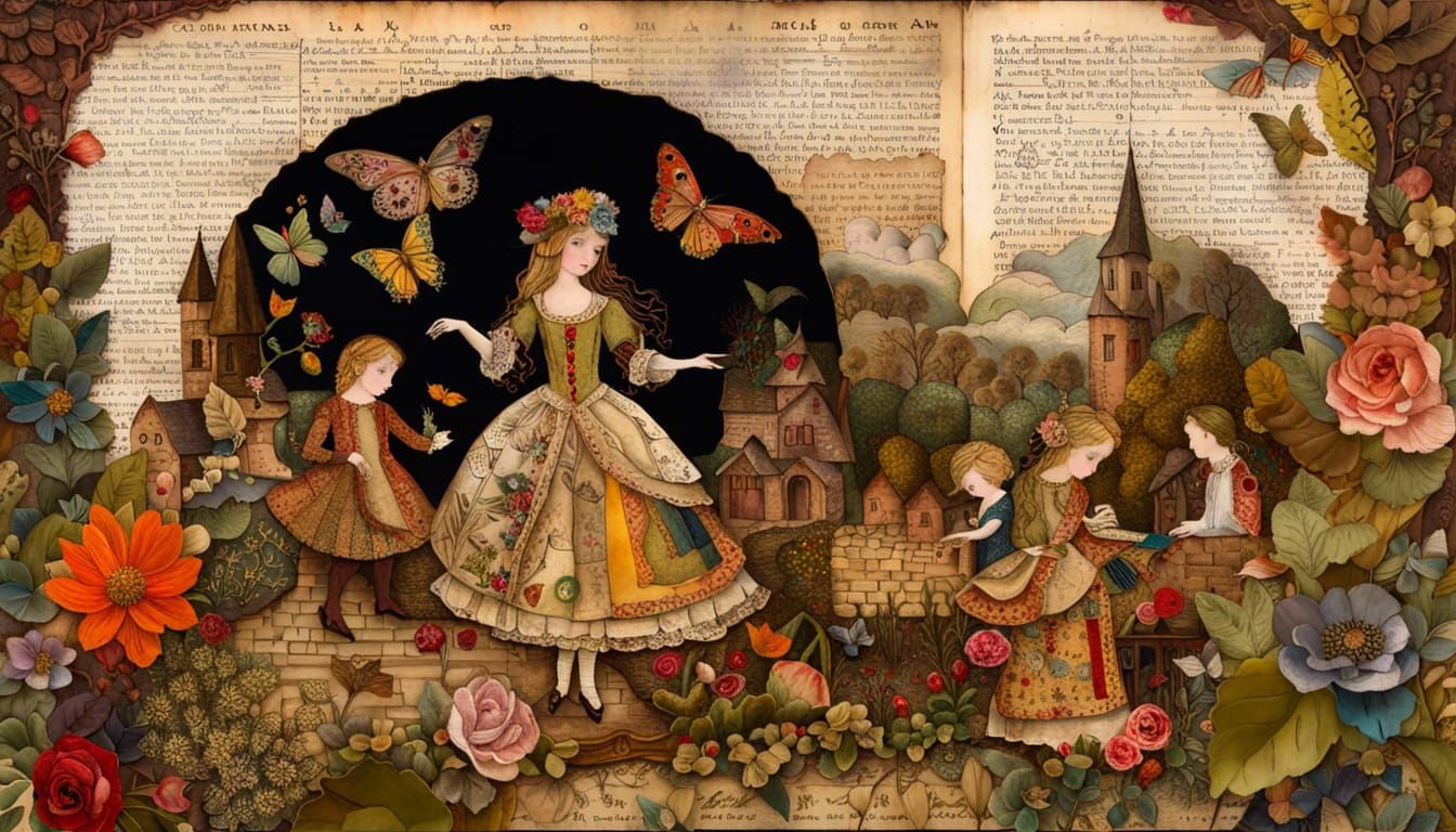 Goblin Marketplace: Elaborate Mixed-Media Collage