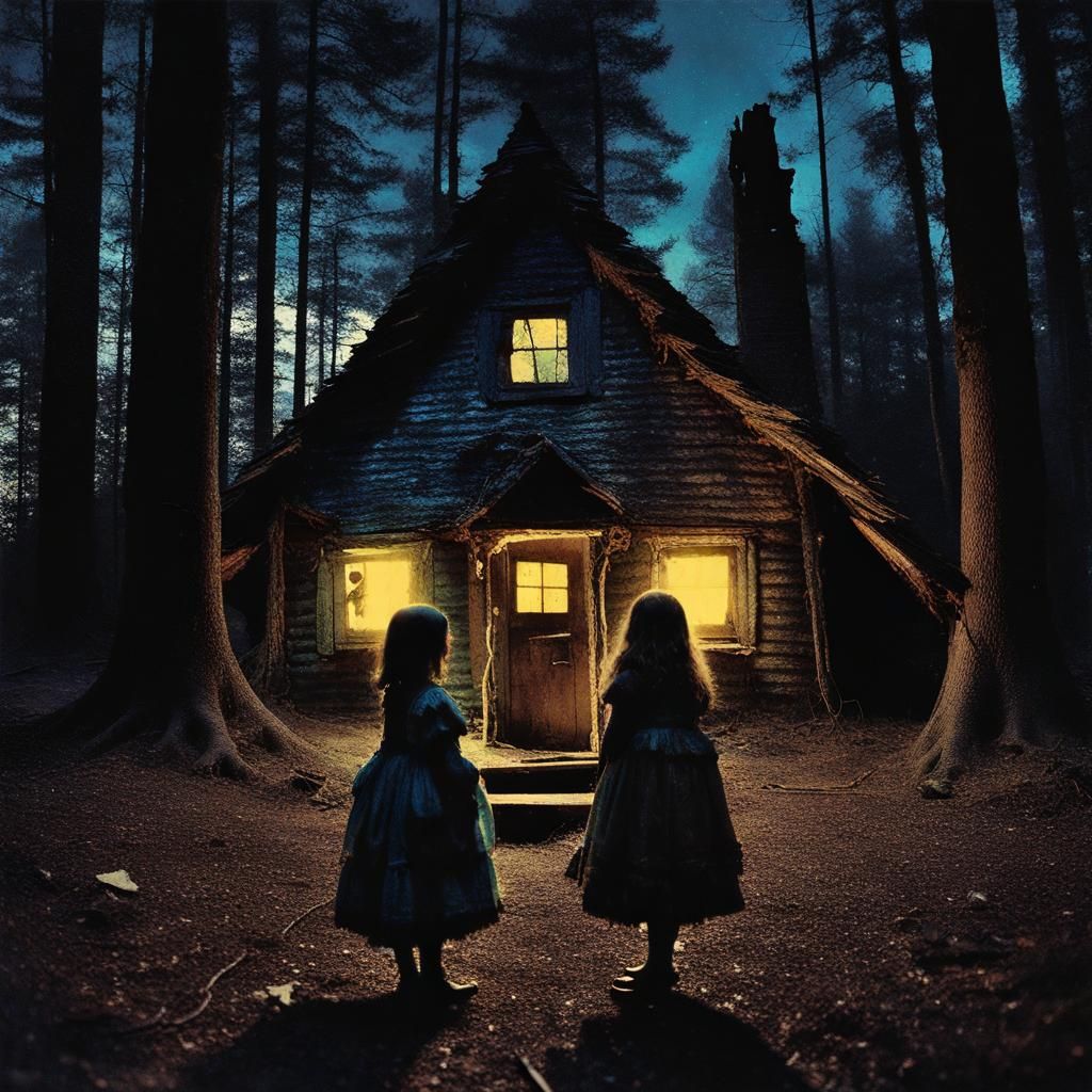 Hansel and Gretel: Ominous Twilight Photograph