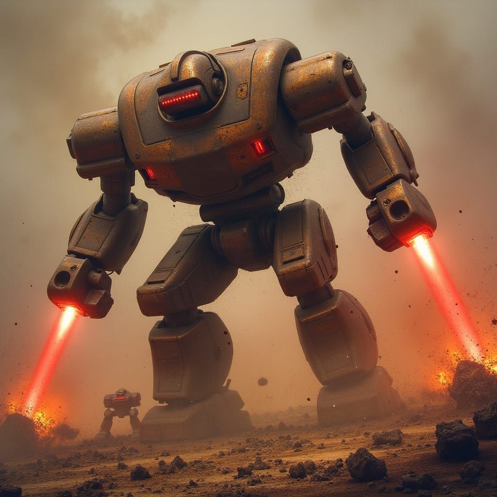 Burnished steel mecha