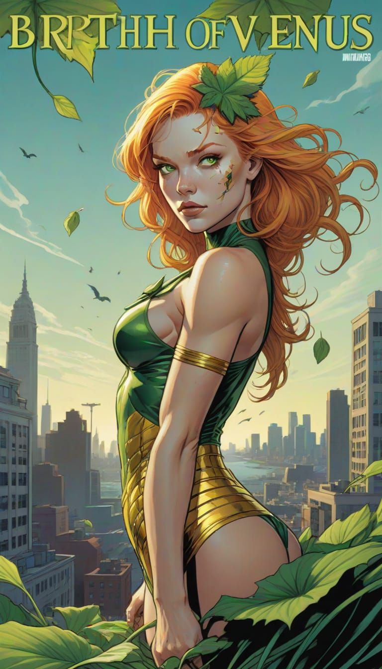 Venus Super Villain in Comic Book Art