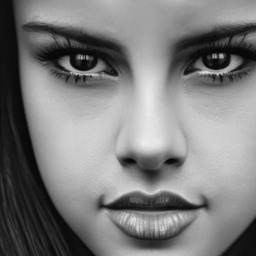 Selena Gomez Close-Up Portrait with Ambient Lighting
