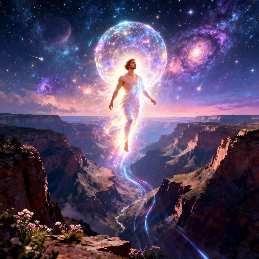 Man as Light Embodied: Journey Through Infinity