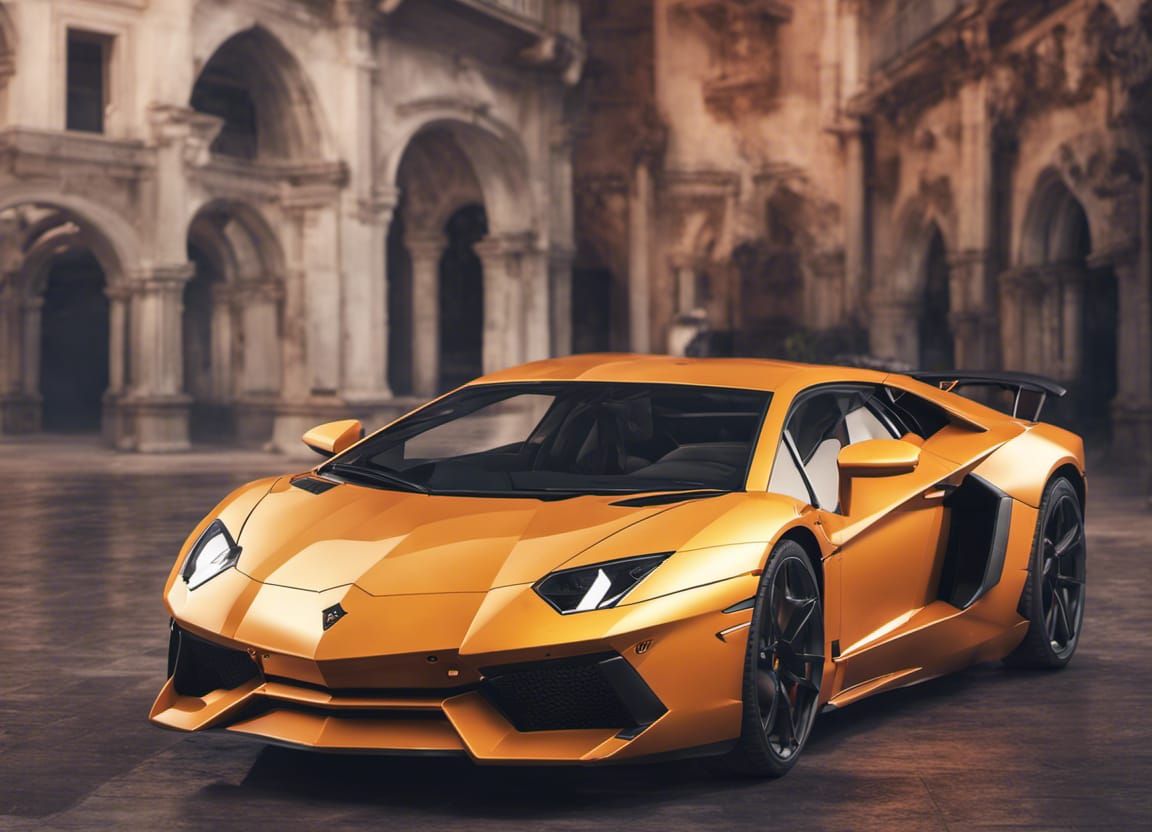 lamborghini aventador at the Palace