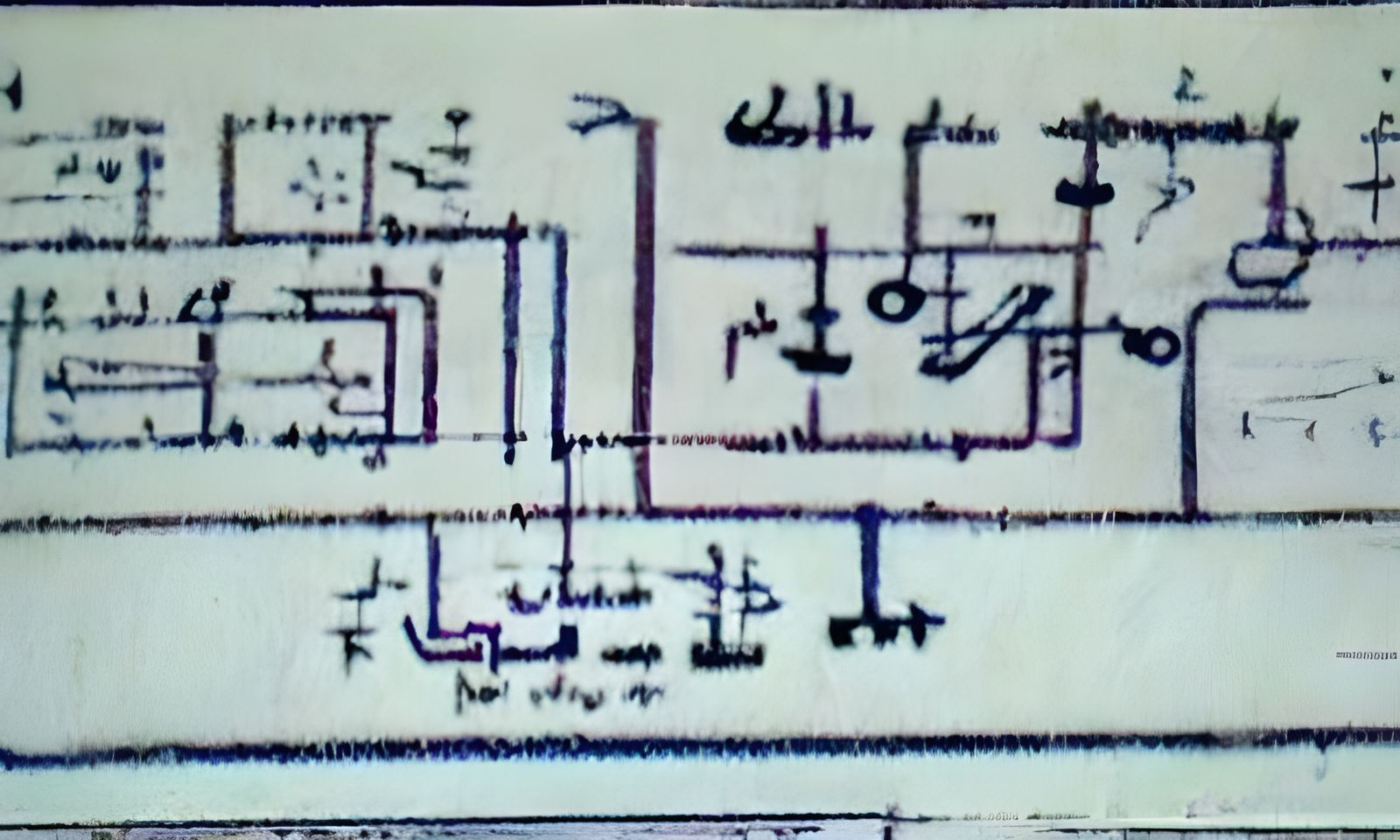 Complex Electrical Circuit Diagram Blueprint