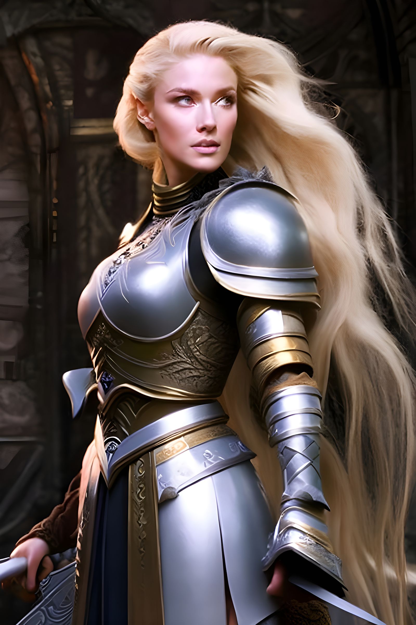 Epic Medieval Warlord in Detailed Digital Painting