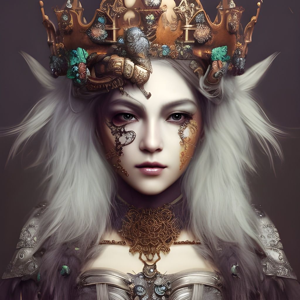 Fierce Pirate Queen Portrait in Hyperdetailed Fantasy Art