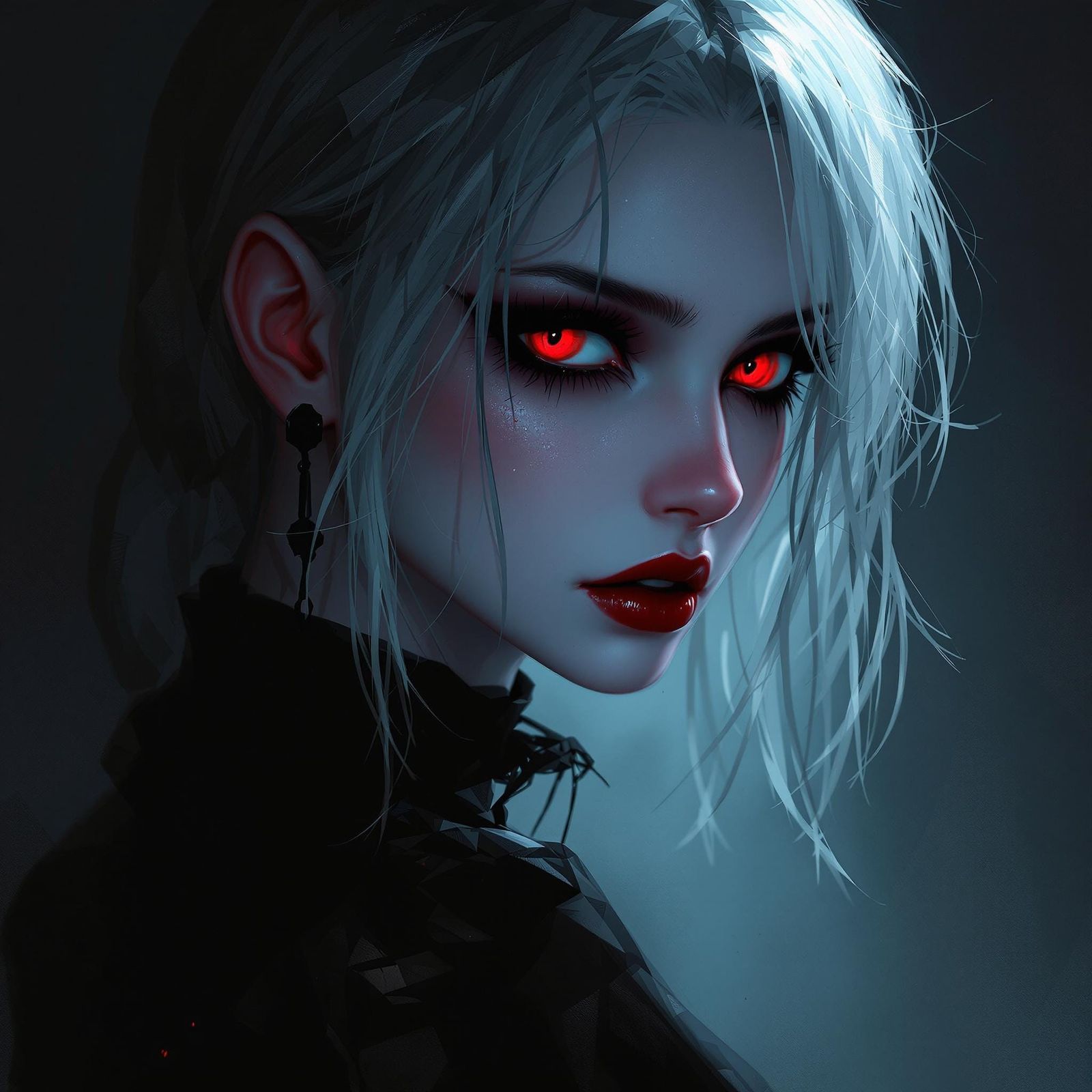 Mysterious Emo Goddess Illuminates Dark Fantasy Realm