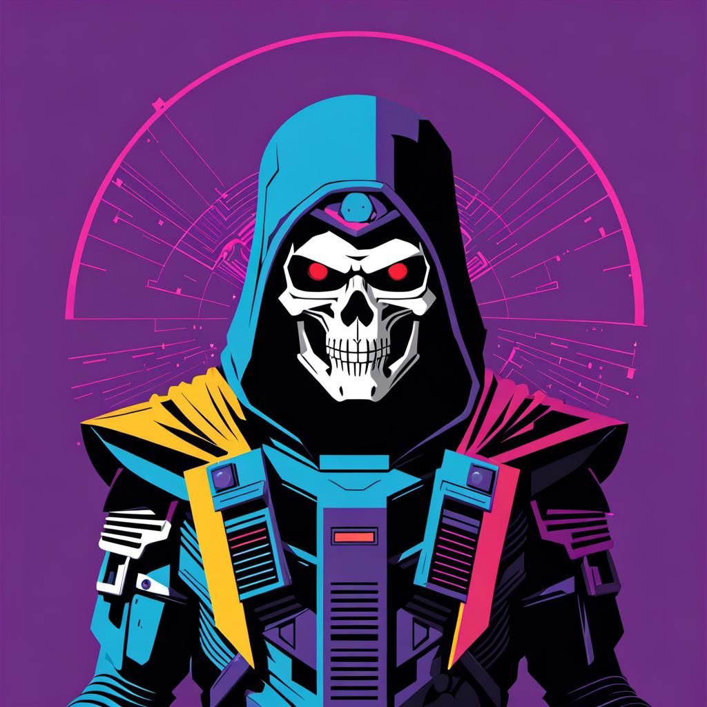 Skeletor - Cyberpunk Bauhaus