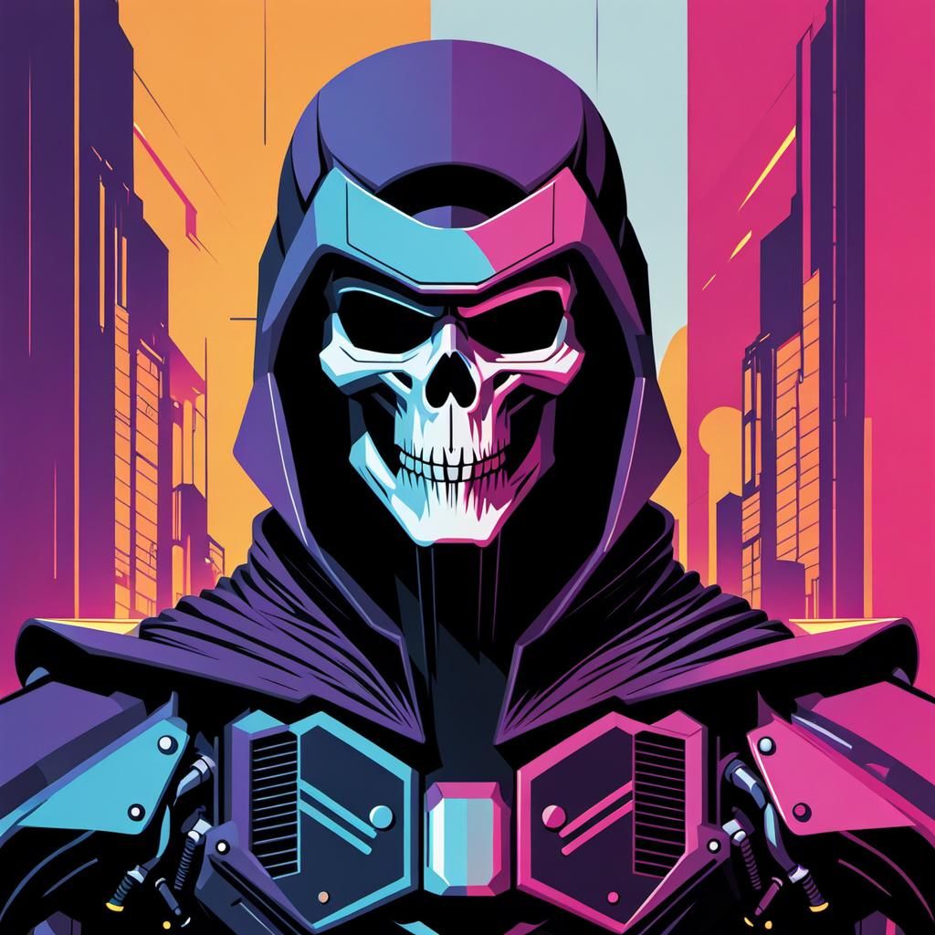 Skeletor - Cyberpunk Bauhaus