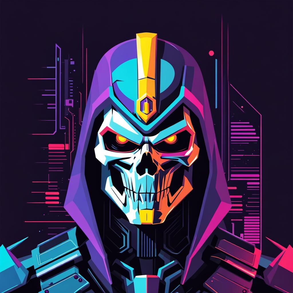 Skeletor - Cyberpunk Bauhaus