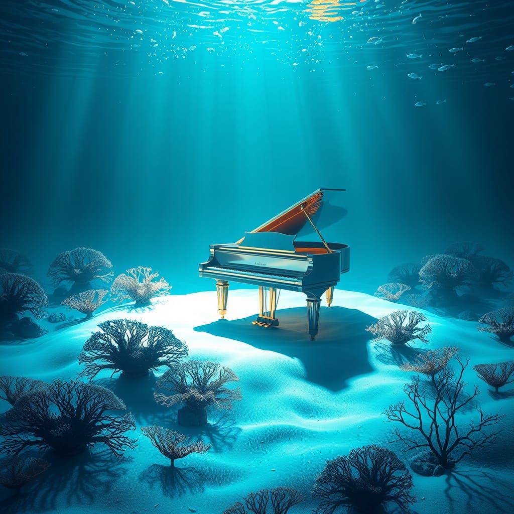 Ethereal Ocean Piano Concerto in 3D Style