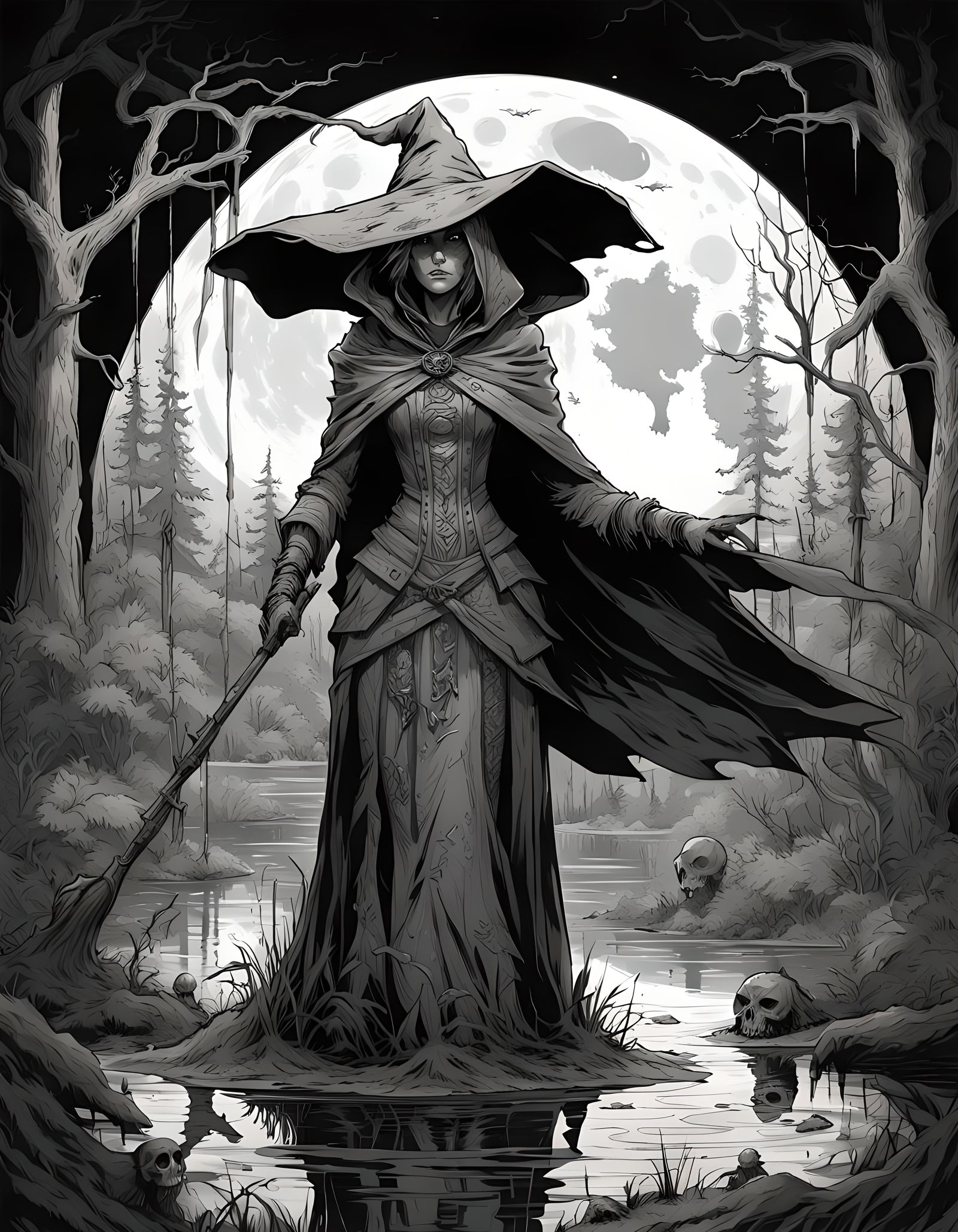 Spellcasting Swamp Witch of Hellbilly Holler