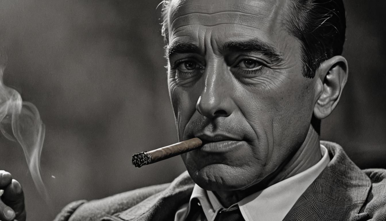 Humphrey Bogart Portrait in Hyperrealistic Style