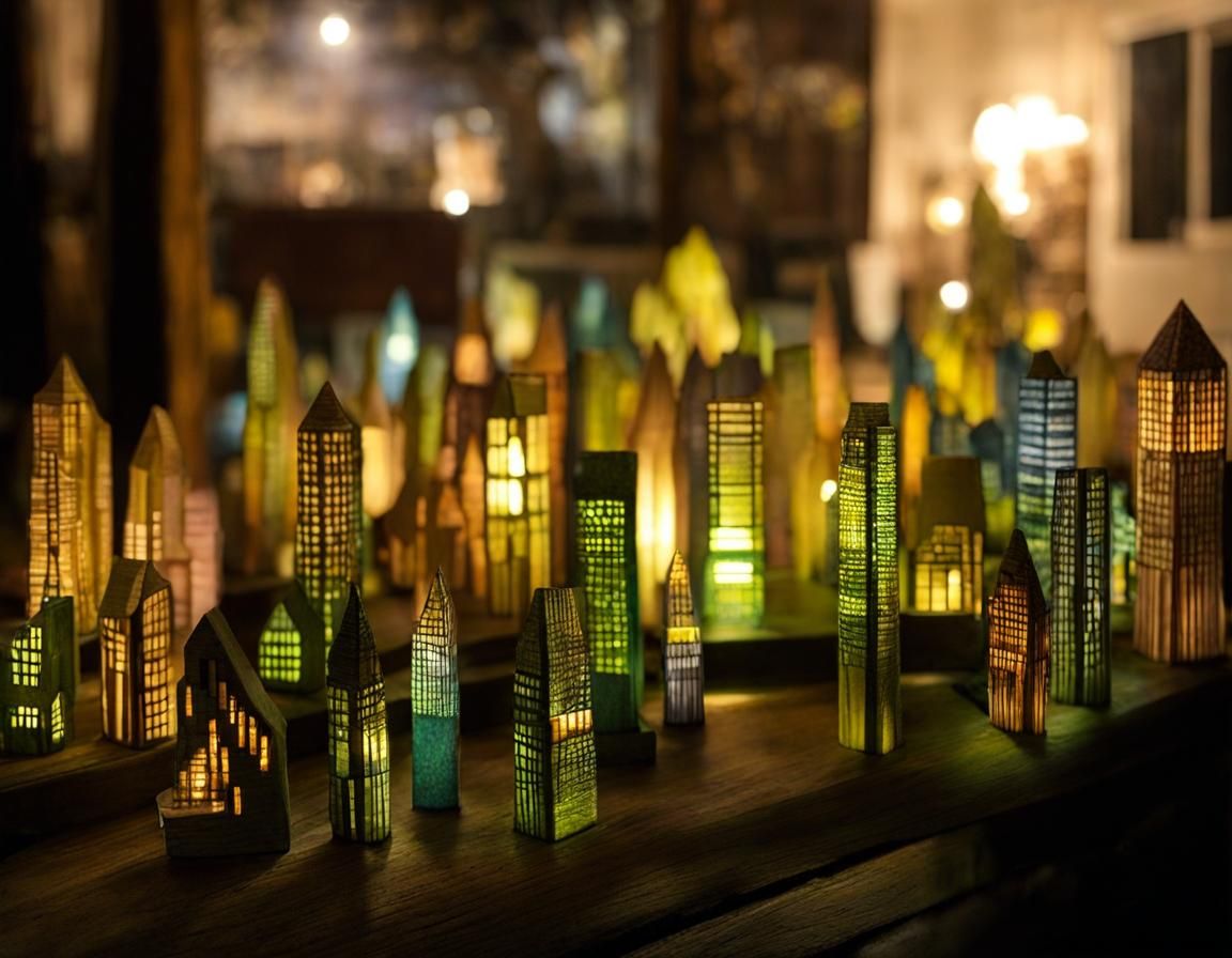 Surreal Dollpeople in Mixed Media Architectural Fantasy