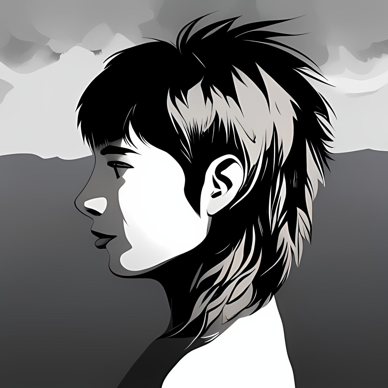 Dreamlike Shadow Entity in Multimedia Style