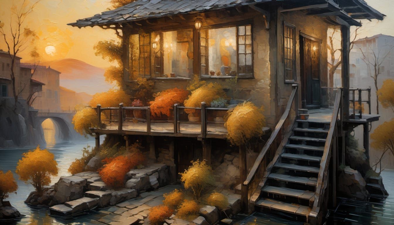 Hyper-Realistic Oil Painting with Enhanced Texture