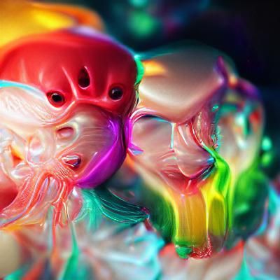 Colorful 8K Alien Filled with Body Parts