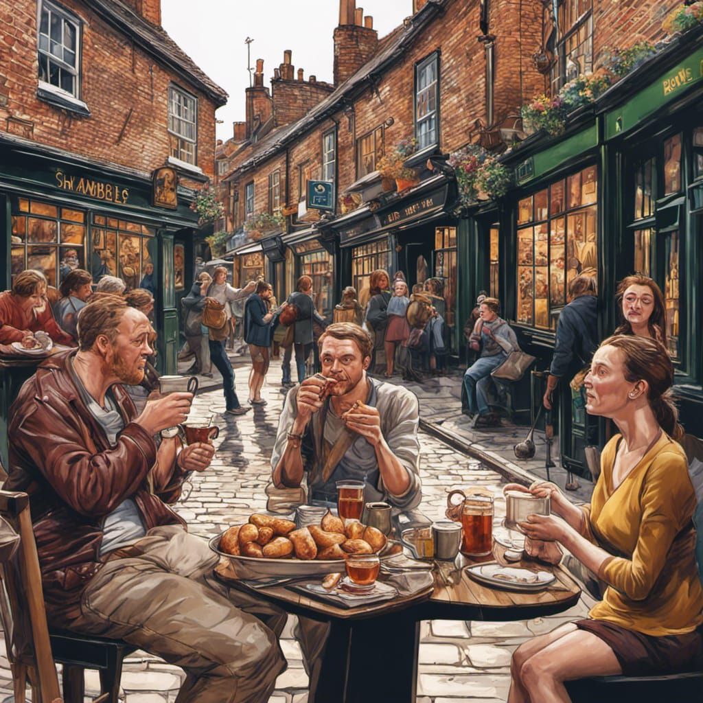The Shambles in York: Hyperrealistic Feast