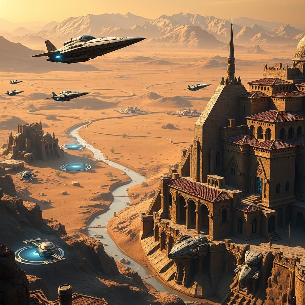 Medieval Futurism on the Planet Kesh: Ancient City Meets Adv...