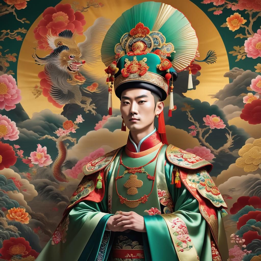 Портрет императора династии Ся