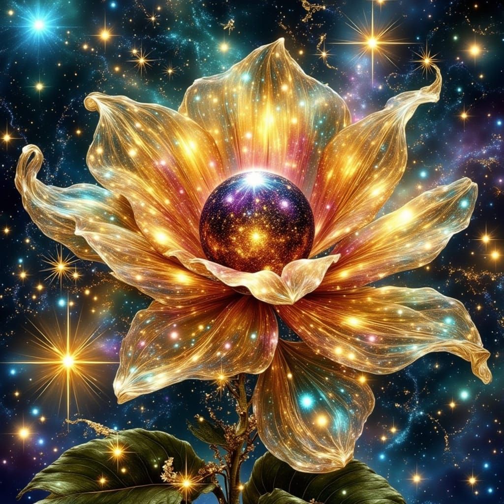 Cosmic Flower Nebula of Silk Scarves