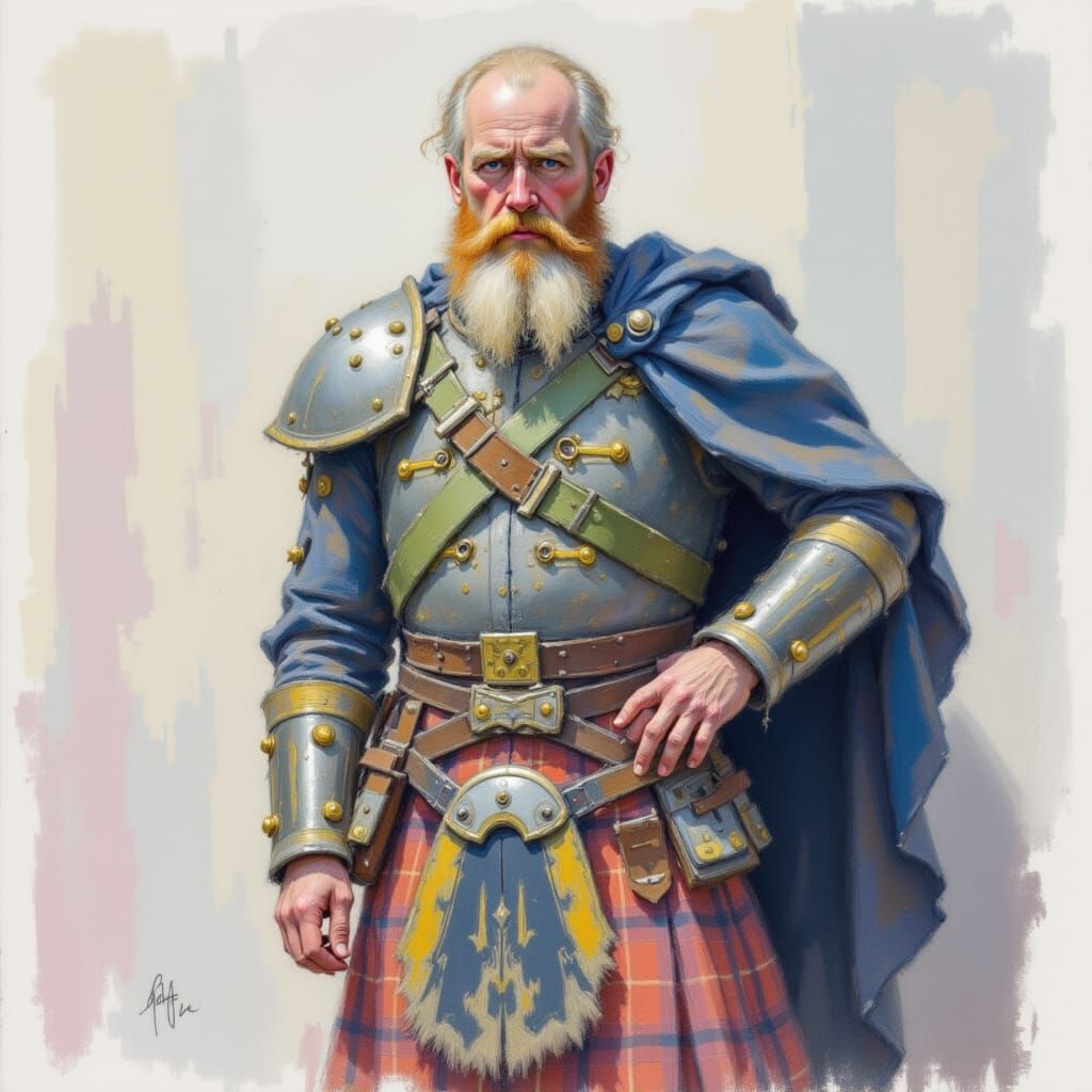 Glasgow Highlander in Majestic Soft Pastel