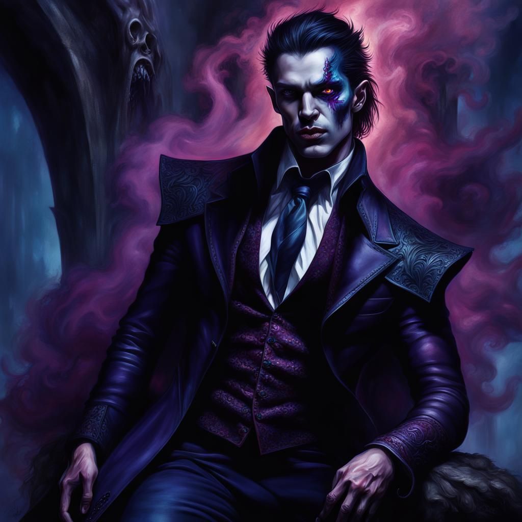 Surrealist Vampire Prince with Undead Aura