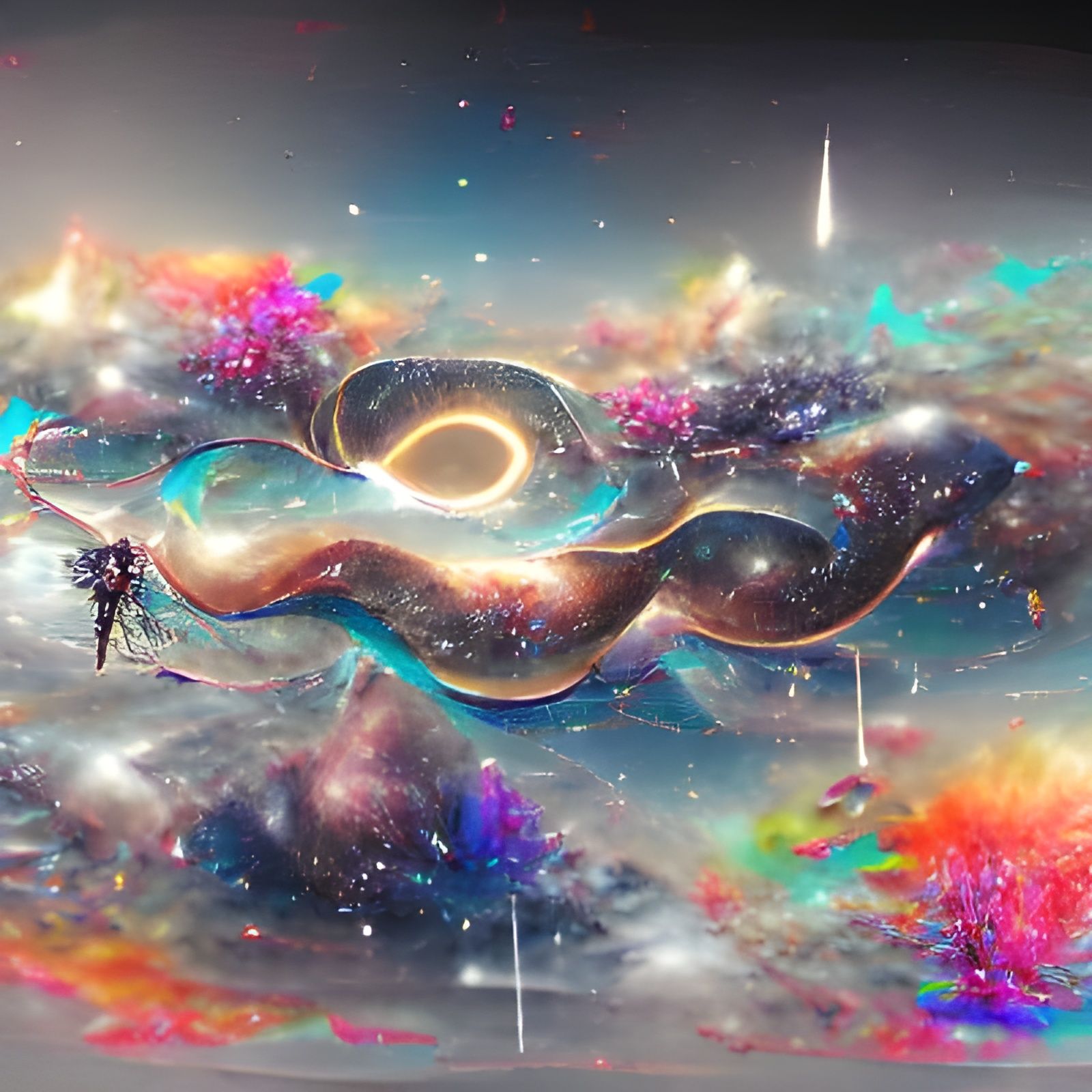 Holographic Astral Cosmic Illustration by Pablo Amaringo