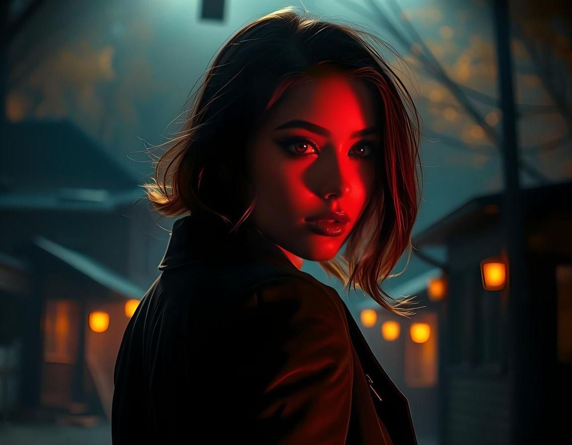 Sinister Town Under Dark Shadows by Rutkowski & Doré