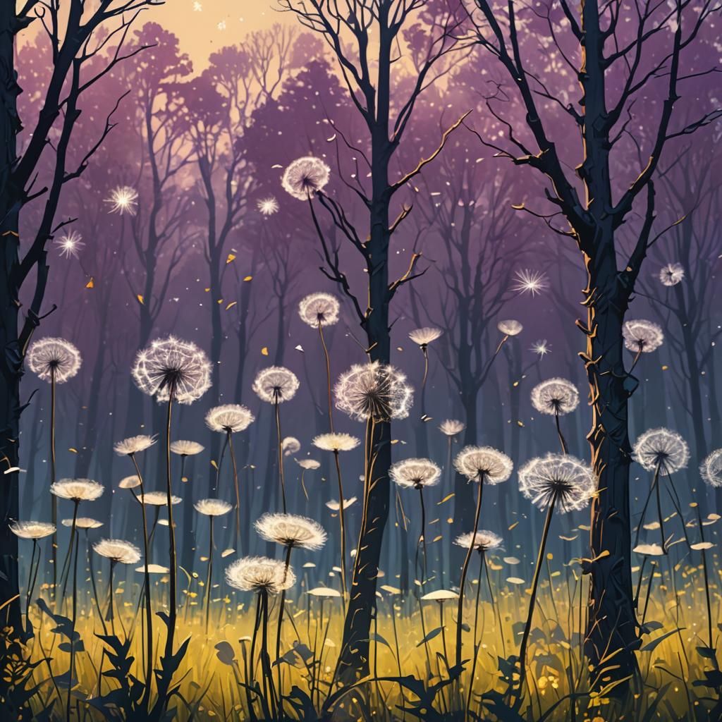 Enchanted Dandelion Forest in Unreal Engine 5