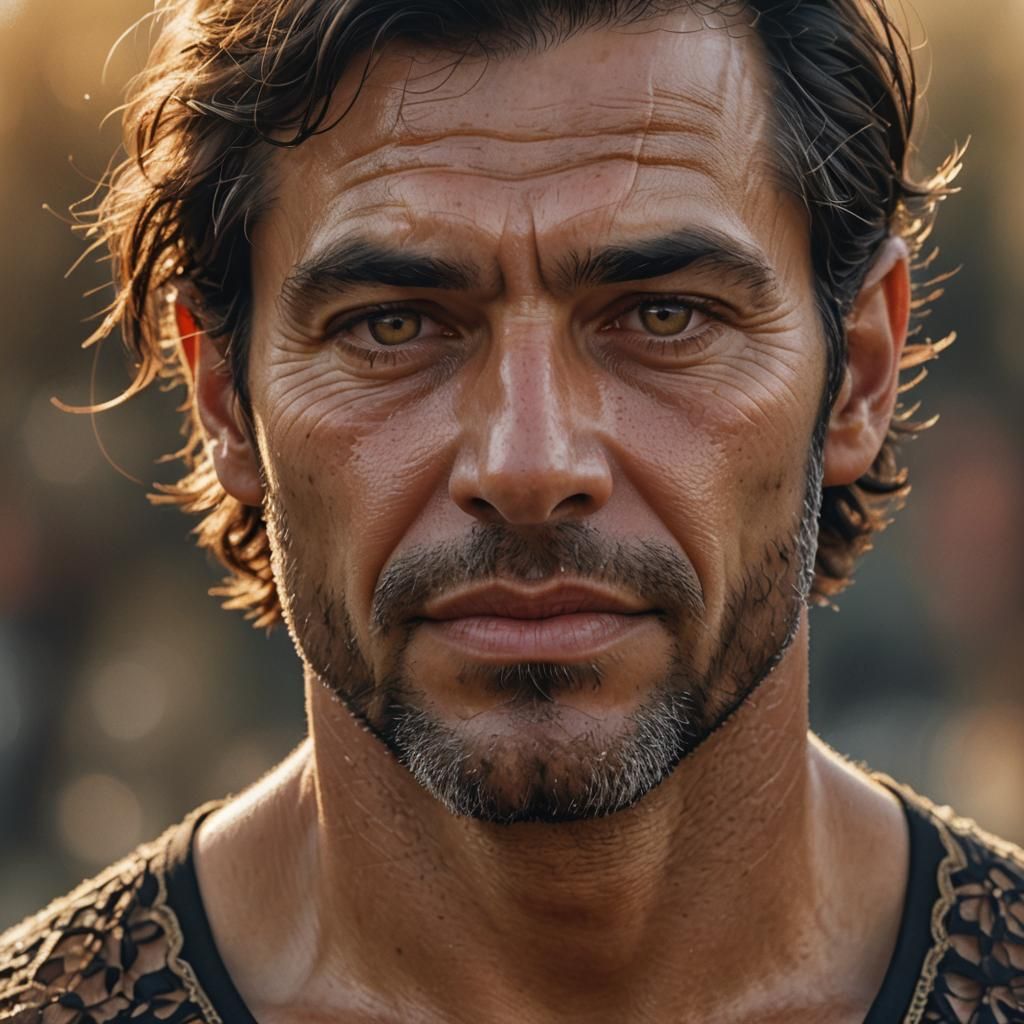 Intimate Portrait in Hyper-Realistic Digital Art