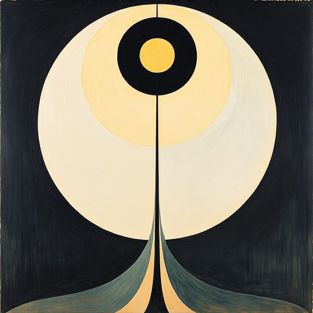 Abstract Spiritual Vision in the Style of Hilma af Klint