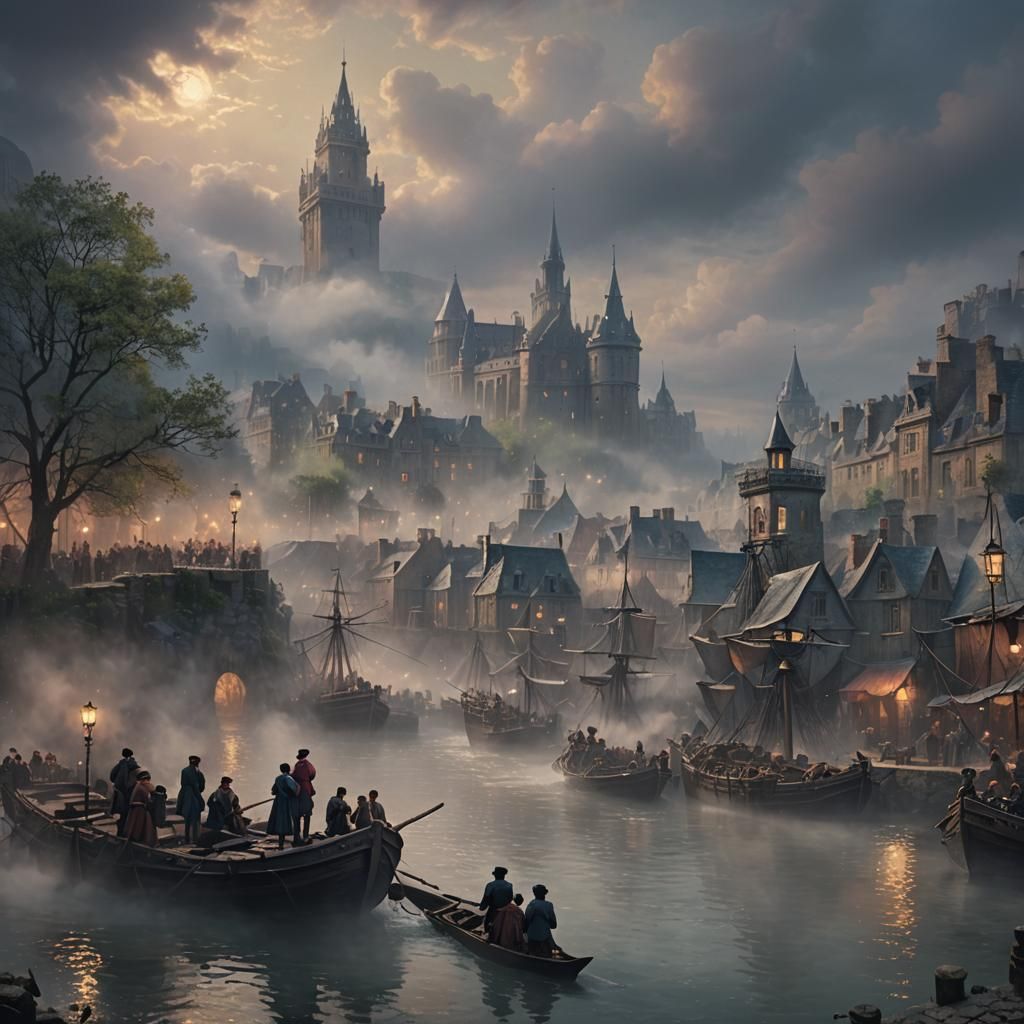 The final scene of "Les Misérables"  background depth with 10 layers optimize layering still motion effect 2d-3d effect ...