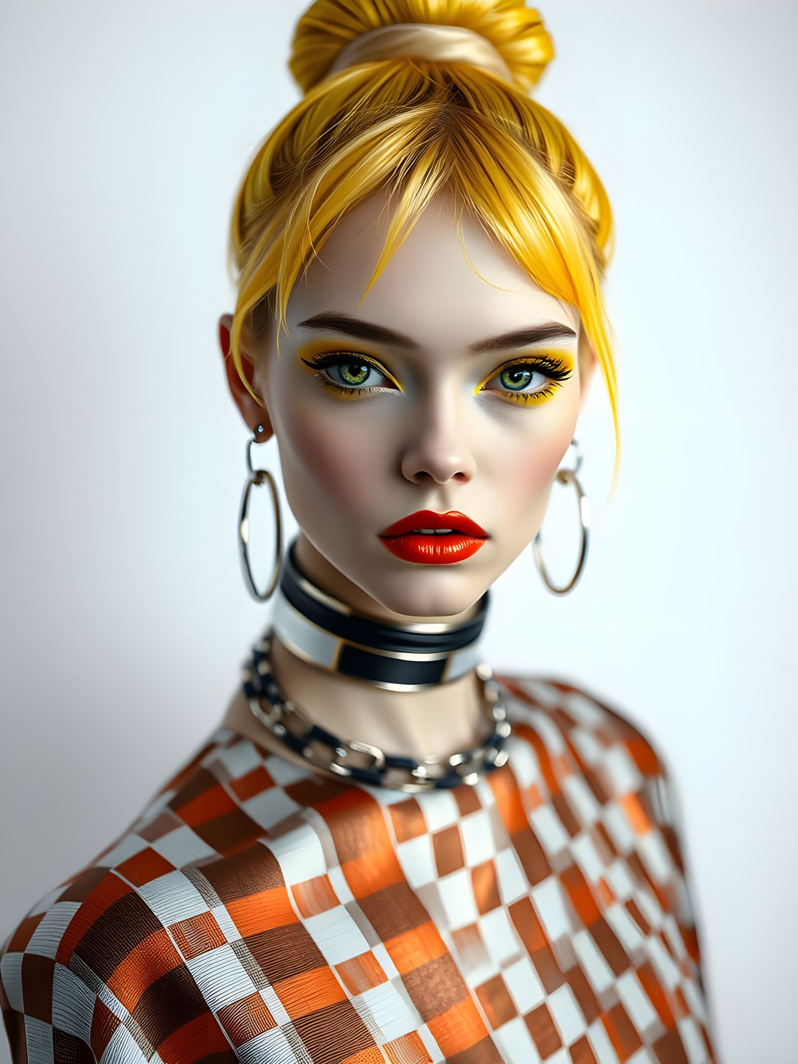 Avant Garde Fashion Editorial in 3D Rendered Style
