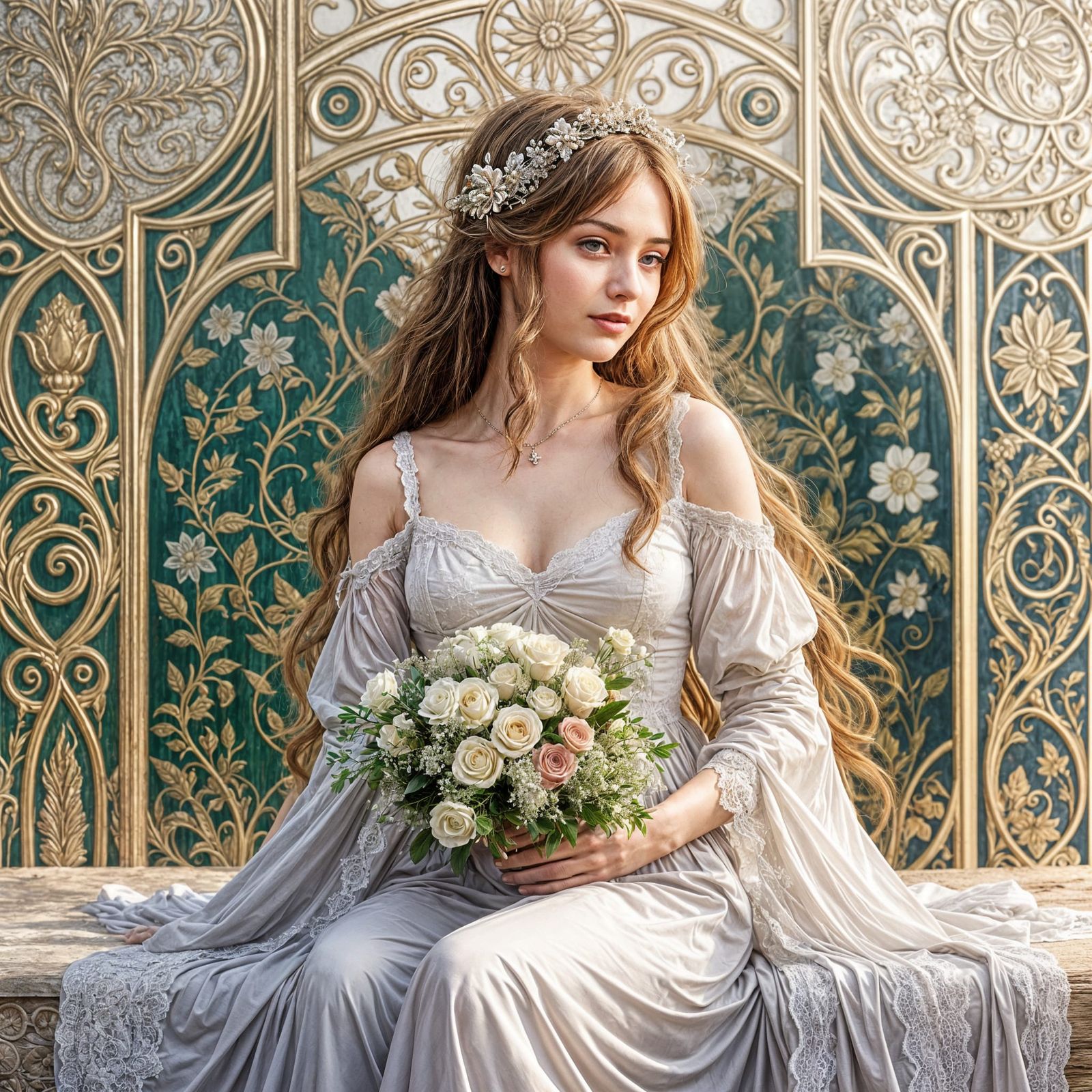 Erotic Figure in a Luxurious Setting