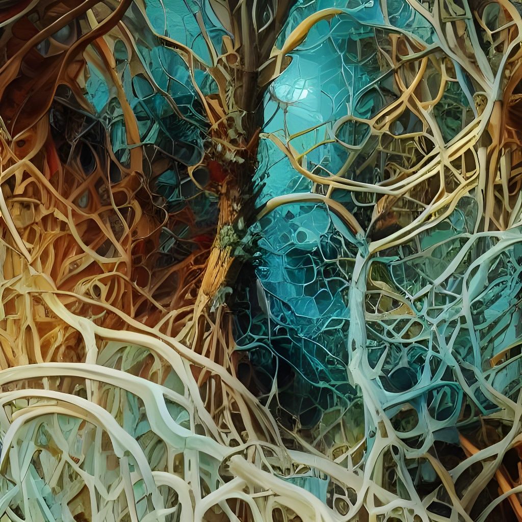 Sinister 3D Portrait with Spiral Structure