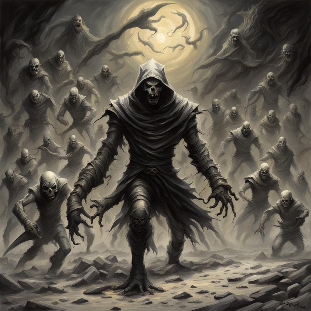 Dancing Letters on a White Page