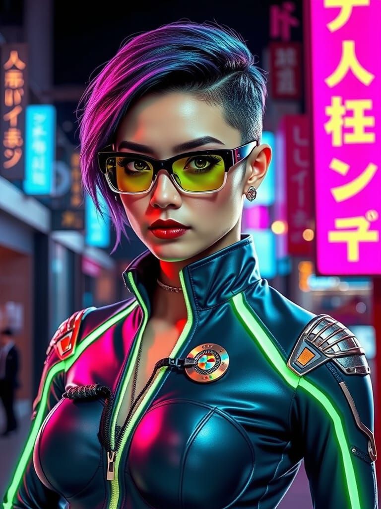 Neo-Tokyo Cyber woman